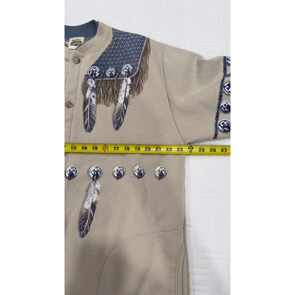 Fred Harvey‎ Trading Company Grand Canyon Feather Fleece Jacket Tan Women L/XL